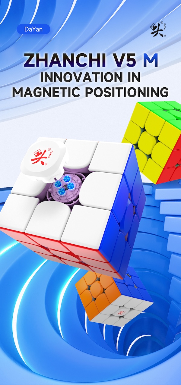 DaYan ZhanChi V5 M 3x3 MagLev UV Coated Stickerles → MasterCubeStore